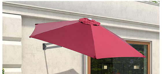 Villa exterior patio telescópico sombrilla solar plegable con ventilación y todo en una función