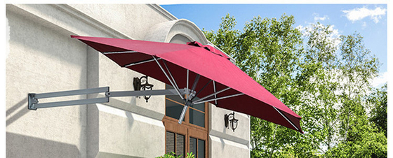 Villa exterior patio telescópico sombrilla solar plegable con ventilación y todo en una función
