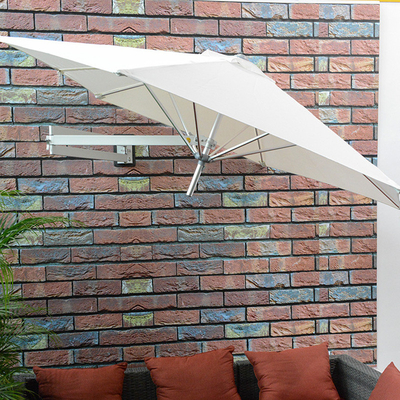 Villa exterior patio telescópico sombrilla solar plegable con ventilación y todo en una función
