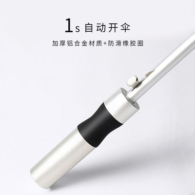 27 pulgadas de Aluminio Hueso Doble Paraguas Automático de Golf de Negocios Long Handle Paraguas Directo