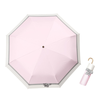 Control curvo personalizado sombrilla protección UV compacta y portátil