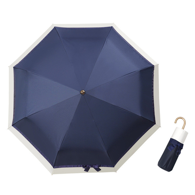 Control curvo personalizado sombrilla protección UV compacta y portátil