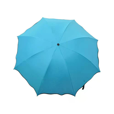 Manual personalizado para adultos con sombrilla plegable abierta que cambia de color