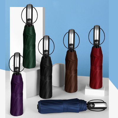 3 sombrillas de negocios automáticas plegables Resistente a los rayos UV para exteriores Todo en una función