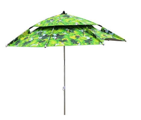 Doble hoja reforzada 2 M 2.4 M plegable protección universal contra la lluvia Paraguas de protección solar