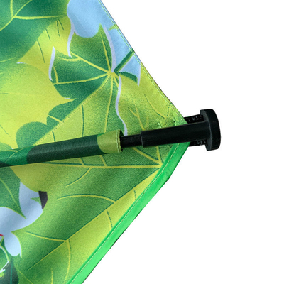 Doble hoja reforzada 2 M 2.4 M plegable protección universal contra la lluvia Paraguas de protección solar