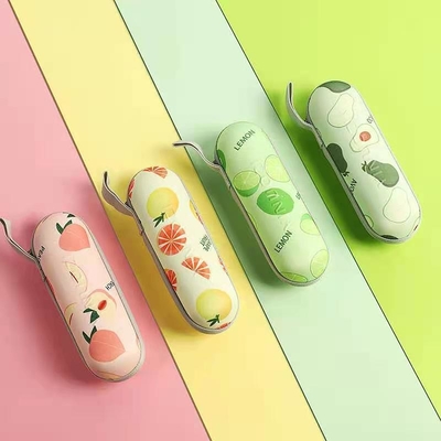 Personalizado 5 plegable Mini sombrilla de bolsillo Protector solar UV sombrilla cápsula de frutas sombrilla de sol