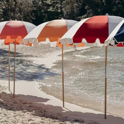 Auto al aire libre 1.8 M Protección solar Paraguas de playa para el jardín