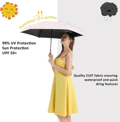 95cm de diámetro abierto Paraguas rosa perfecto regalo para mujeres en temporada de lluvias