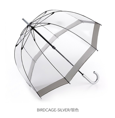 Con forma de cúpula elegante, con un paraguas de lluvia de plástico de PVC transparente para adultos.