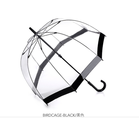 Con forma de cúpula elegante, con un paraguas de lluvia de plástico de PVC transparente para adultos.