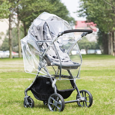 EVA Personalizar Protector contra el tiempo Transparente PVC Baby Stroller Rain Cover
