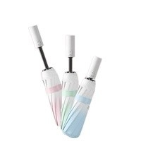 Paraguas automático de tela de nylon 210T de 10 huesos perfecto para protector solar y resistente a los rayos UV