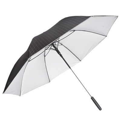Titanio Plata sombrilla LED Golf de negocios Paraguas automático 27 &quot;* 8k marco de fibra de vidrio