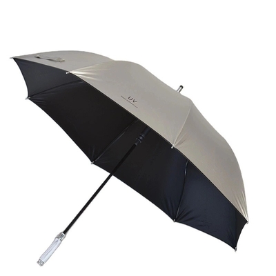 Semi-automático 27 pulgadas 8k Golf Paraguas para lluvia Impermeable Titanio Plata Paraguas