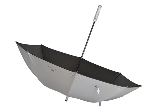 Semi-automático 27 pulgadas 8k Golf Paraguas para lluvia Impermeable Titanio Plata Paraguas