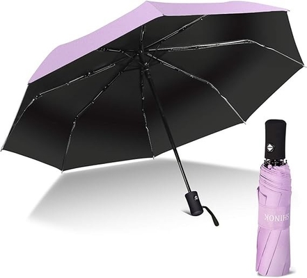 Producto paraguas 3 Poliéster plegable 210T con mango de plástico ABS y diseño impermeable