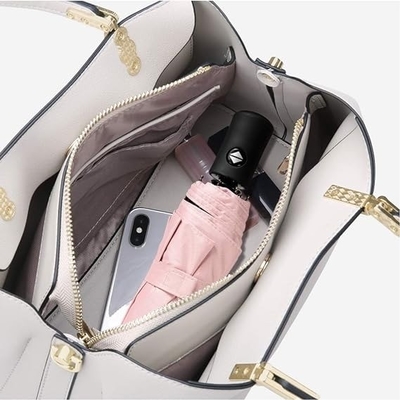 Producto paraguas 3 Poliéster plegable 210T con mango de plástico ABS y diseño impermeable