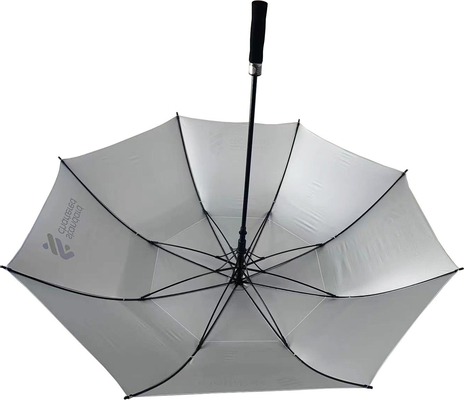 Extra gran paraguas de golf de 30 pulgadas con diseño a prueba de viento y tela Pongee 210T