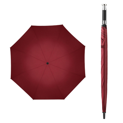 190T Tejido Ponegee Gran paraguas con logotipo personalizado Impreso y anti-UV automático