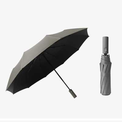 Protección UV 10k Paraguas plegables a prueba de viento para hombres y mujeres Material del panel de Pongee