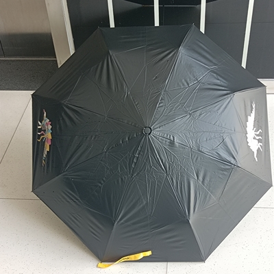 Umbrilla plegable de impresión personalizada con función mágica de cambio de color y marco de acero