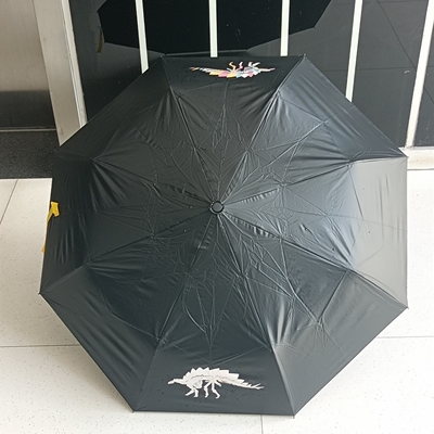 Umbrilla plegable de impresión personalizada con función mágica de cambio de color y marco de acero