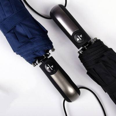 Paraguas triple impermeable de estilo minimalismo anti-UV para necesidades ágiles de la cadena de suministro