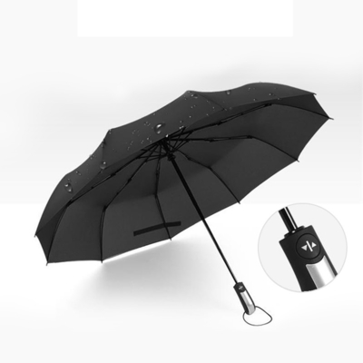 Paraguas triple impermeable de estilo minimalismo anti-UV para necesidades ágiles de la cadena de suministro