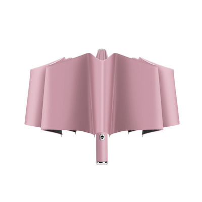 Adultos Diseño único luz LED linterna sombrilla triple plegable con logotipo personalizado