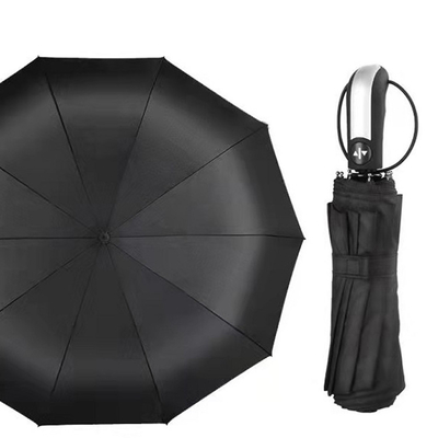 Paraguas totalmente automático triple plegable abierto automáticamente con patrón de sombrilla personalizado