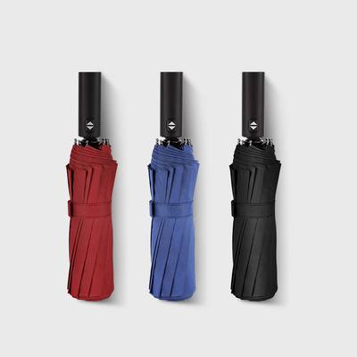 Oportunidad de viaje 3 Paraguas plegable con logotipo personalizado Anti-UV 12k 23 pulgadas
