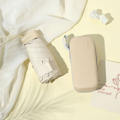 Mini paraguas de protección solar de doble propósito para mujeres con protección UV y logotipo personalizado
