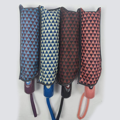 Colorido diseño Pongee totalmente automático abrir y cerrar paraguas perfecto para su mercado