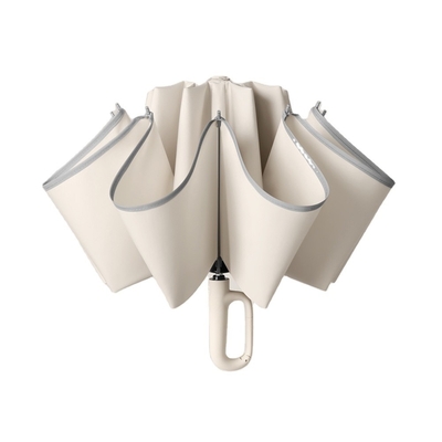 Estilo minimalista mango de goma UV protector solar y sombrilla para lluvia para actividades al aire libre