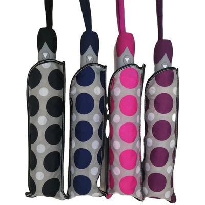 Paraguas triple semi automático de apertura y cierre diseño único patrón triple