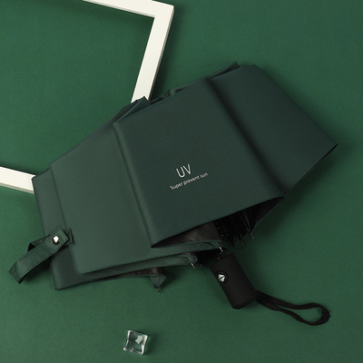 Poliéster Abierto Totalmente Automático Evitar el Viento 3 Plegable Paraguas Anti-UV con Logotipo Personalizado