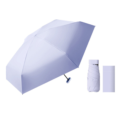 Mini Viaje Compacto Paraguas a prueba de viento Pequeño plegable Lightweight Paraguas de sol y lluvia con protección UV