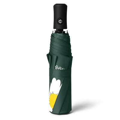 Venta caliente 3 Plegable Automático Flor Multicolor UV Bloqueo Paraguas de moda a prueba de viento